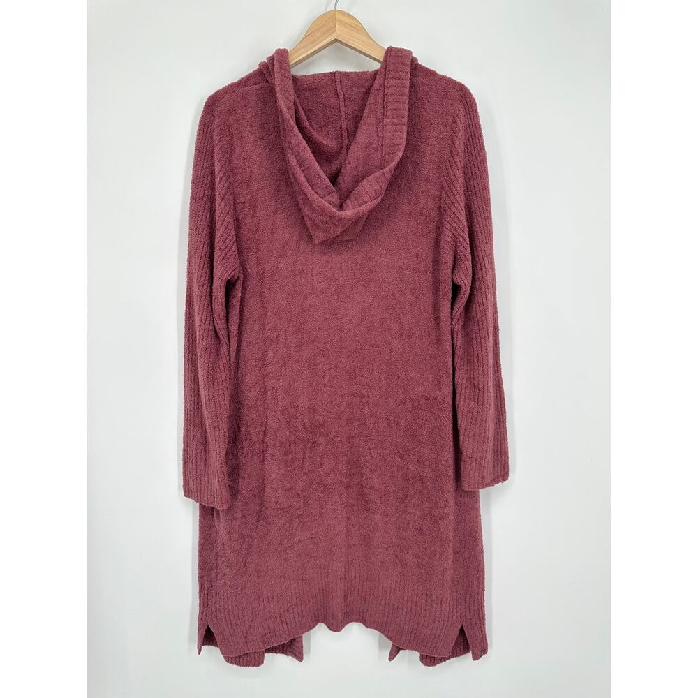 Barefoot Dreams CozyChic Lite Relaxed Hooded Cardi with Pockets Cardigan Sweater - Picture 8 of 12